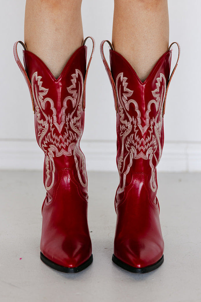 SALE The Pistola Red Cowboy Boot