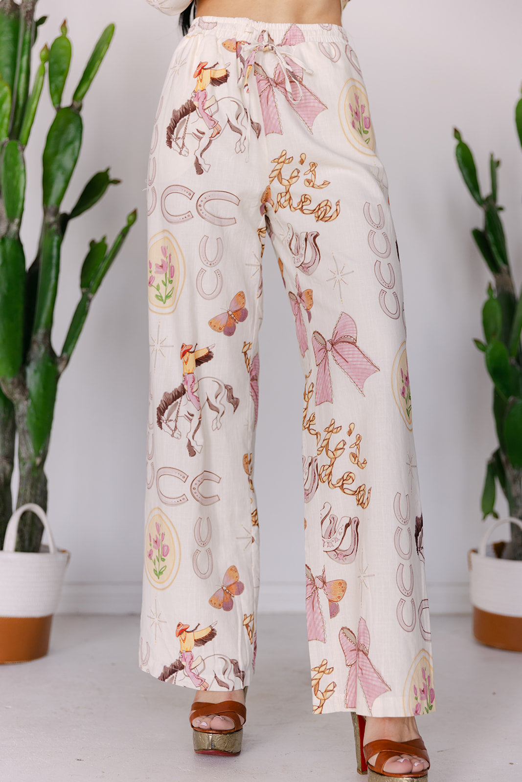 The Dottie Western Linen Pant