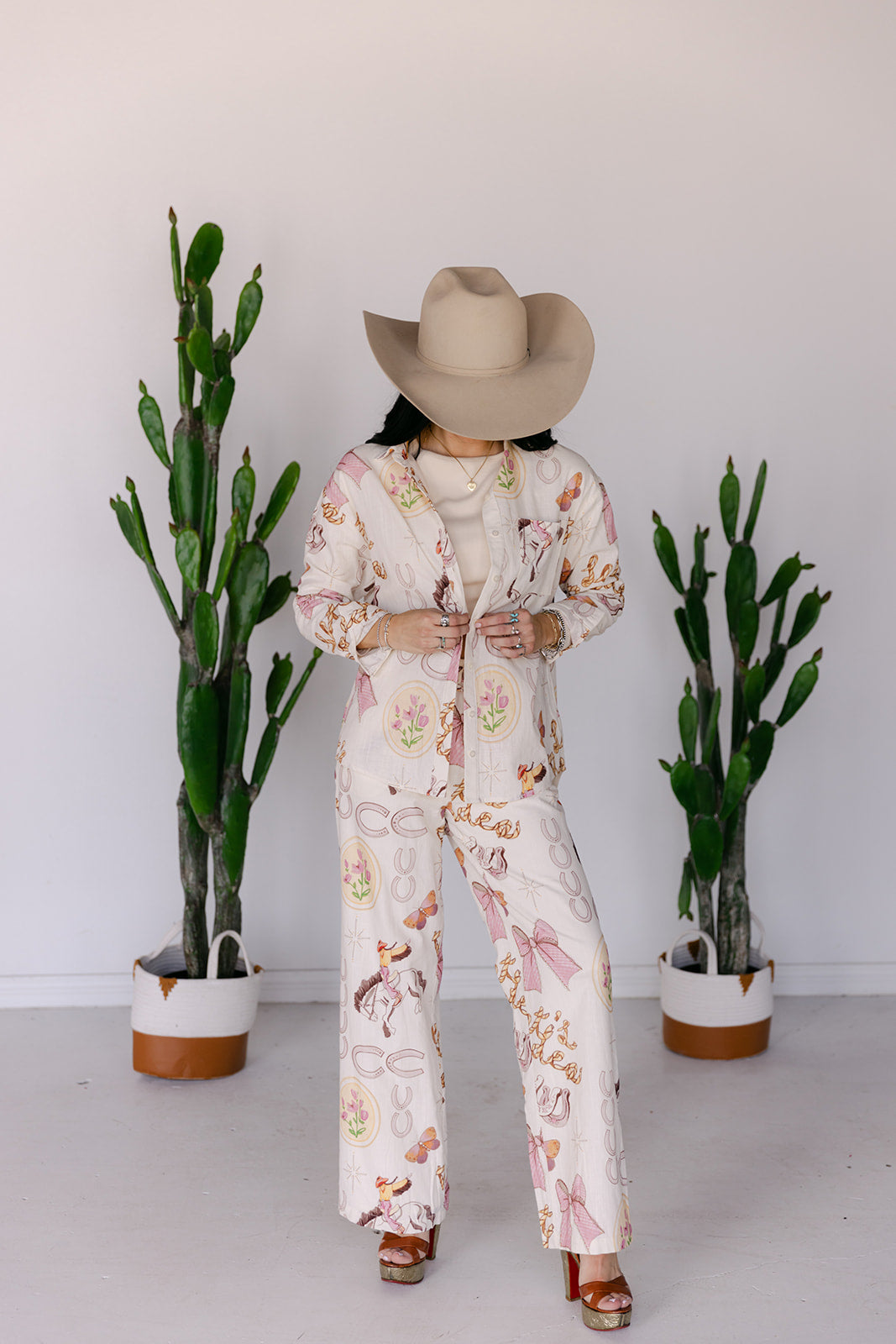 The Dottie Western Linen Pant