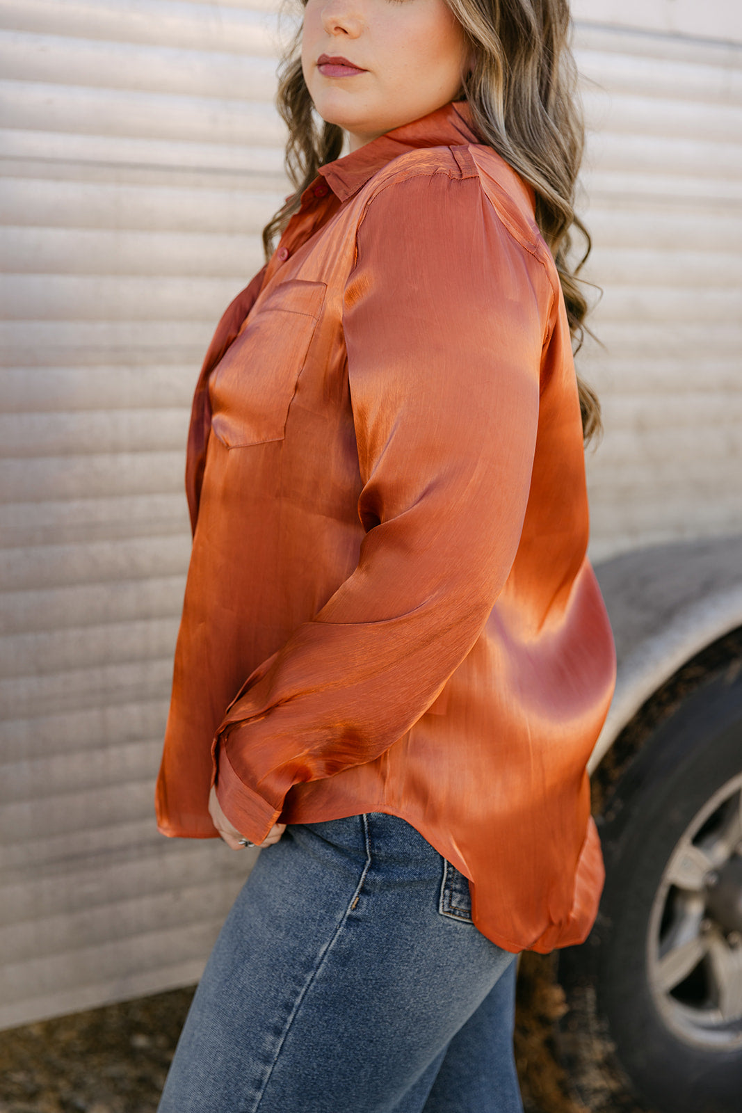 The Alora Top in Brick