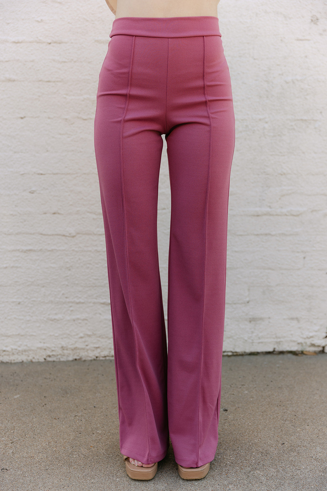 The Zoey Flare Trouser in Marsala