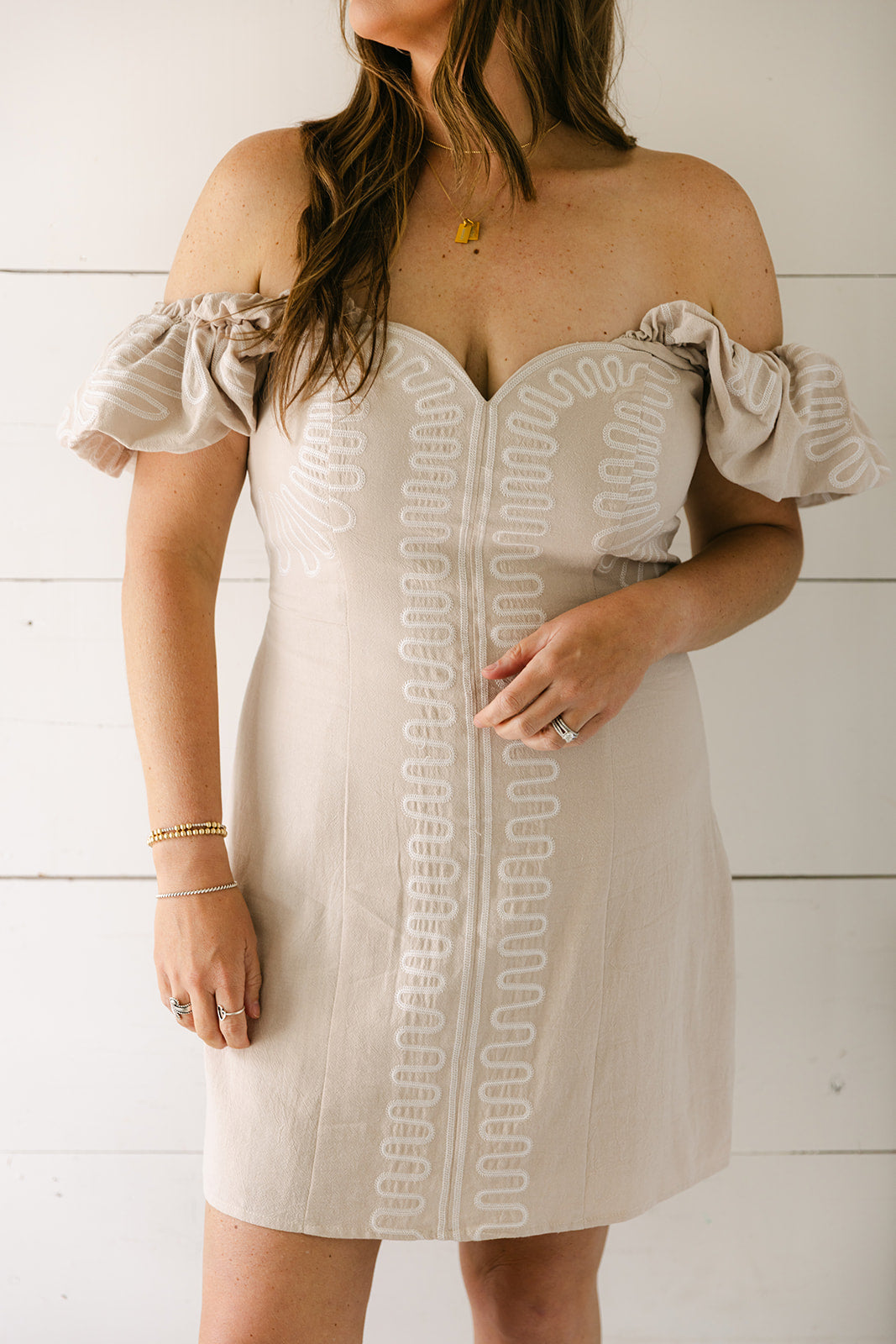 The Daphne Dress in Taupe