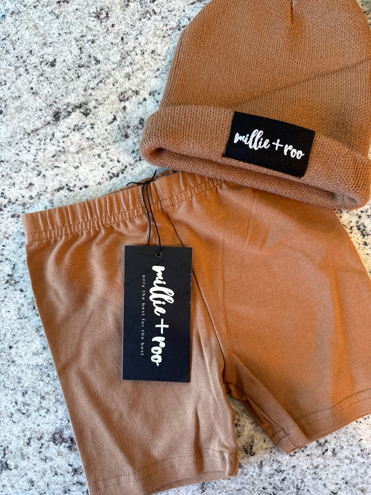 Biker Shorts | Camel