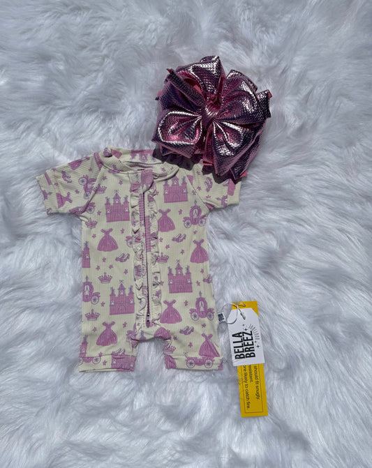 Princess Bamboo Shortie Romper