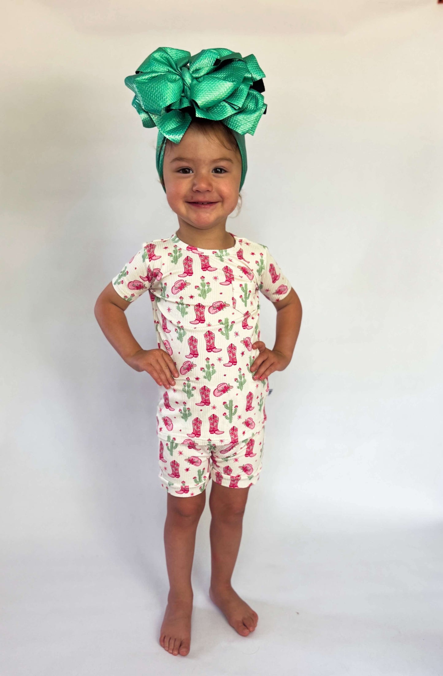 Coastal Cowgirl Ribbed Bamboo Short Set