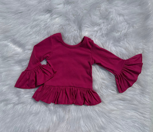Pink Pony Club Ruffled Sleeve Top