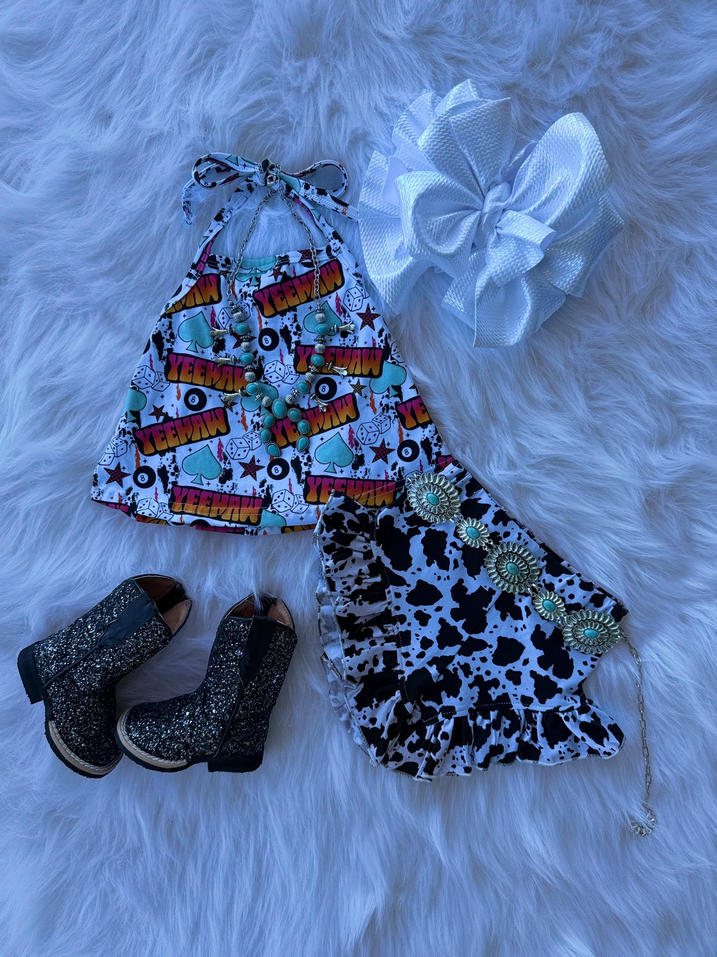 Cow Print Shorties