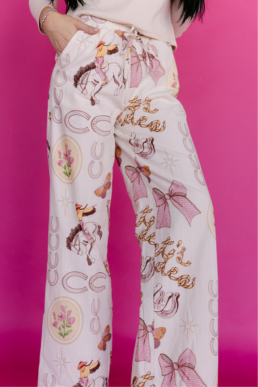 The Dottie Western Linen Pant