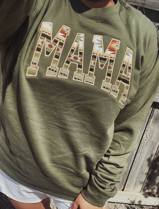 Mama Olive Embroidered | Crewneck