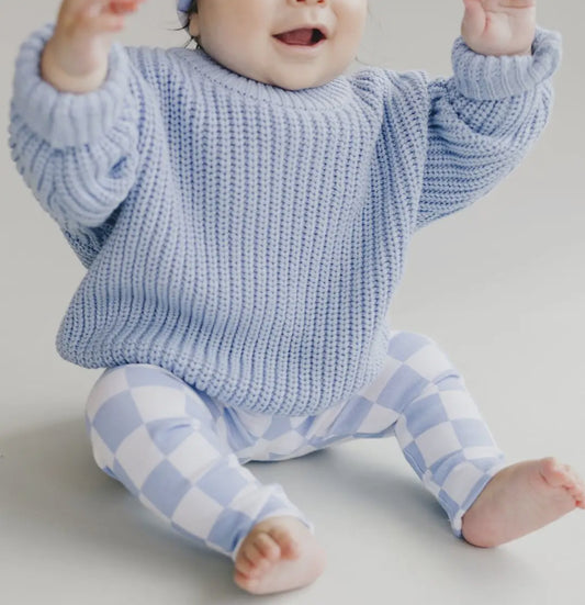 Chunky Knit Sweater - Blue
