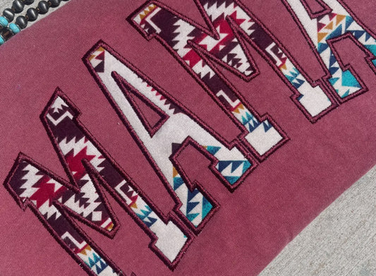 Pueblo Mama | Embroidered Tee