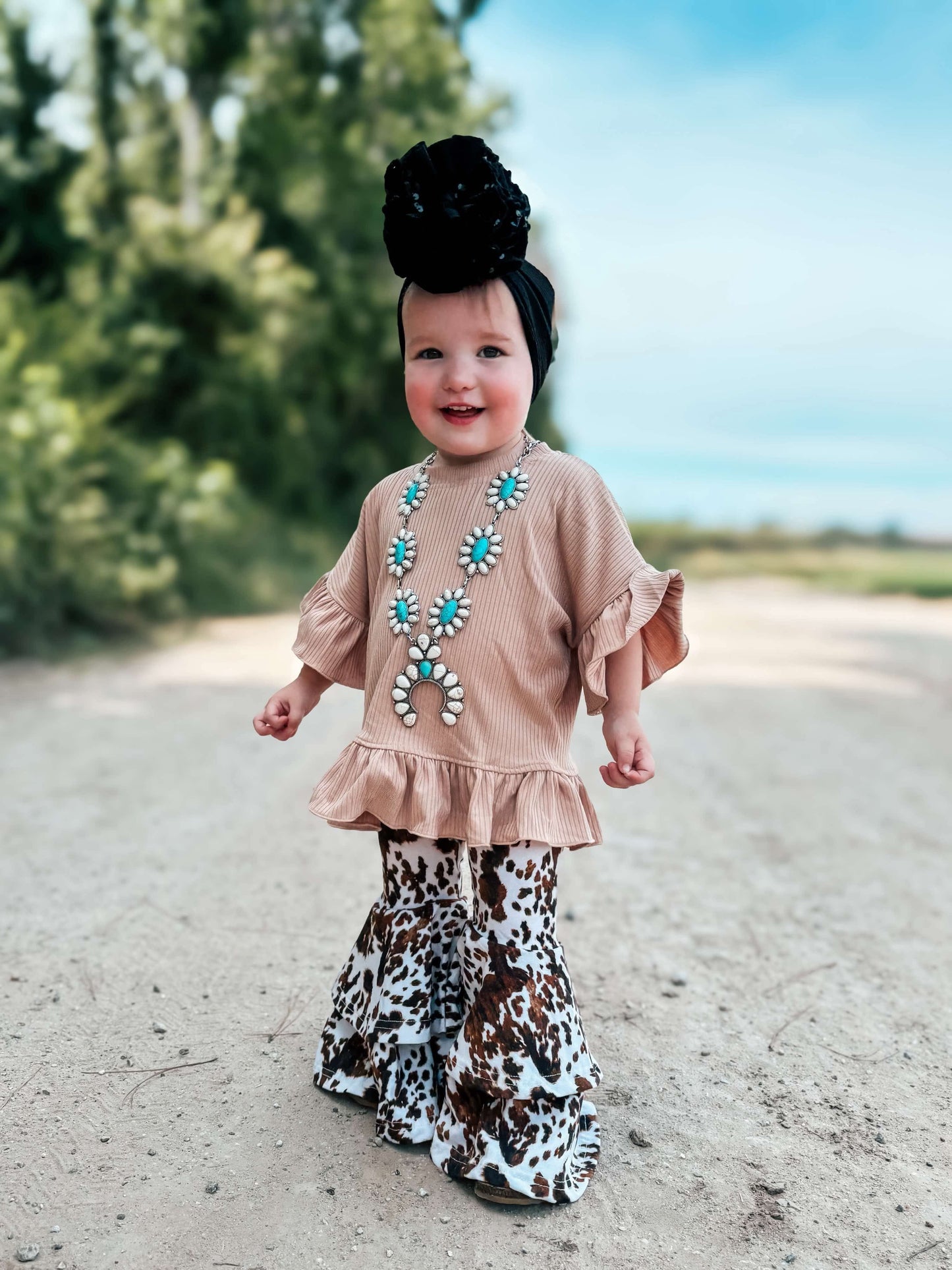 Desert Bloom ruffle top