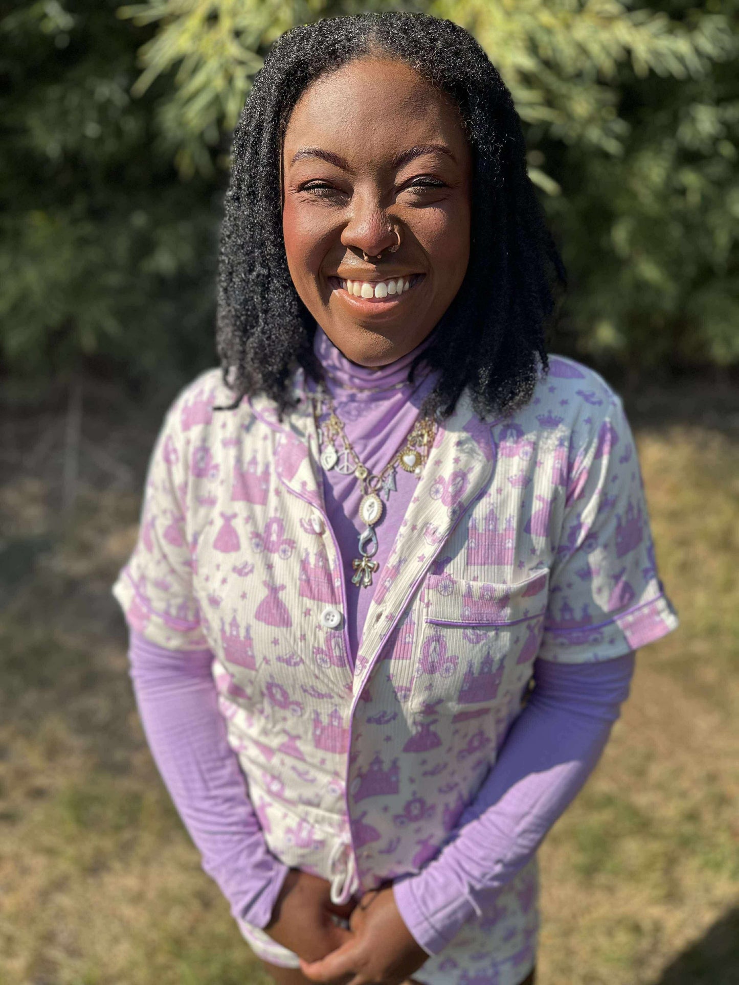 Princess Women's Bamboo Button Up PJ Set