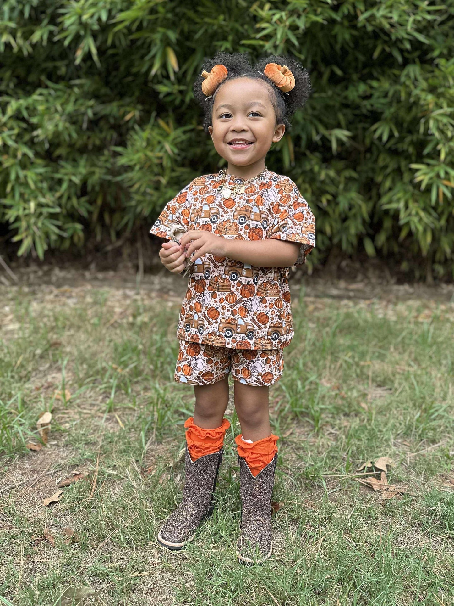 Pumpkin Spice Bows Oversized Set