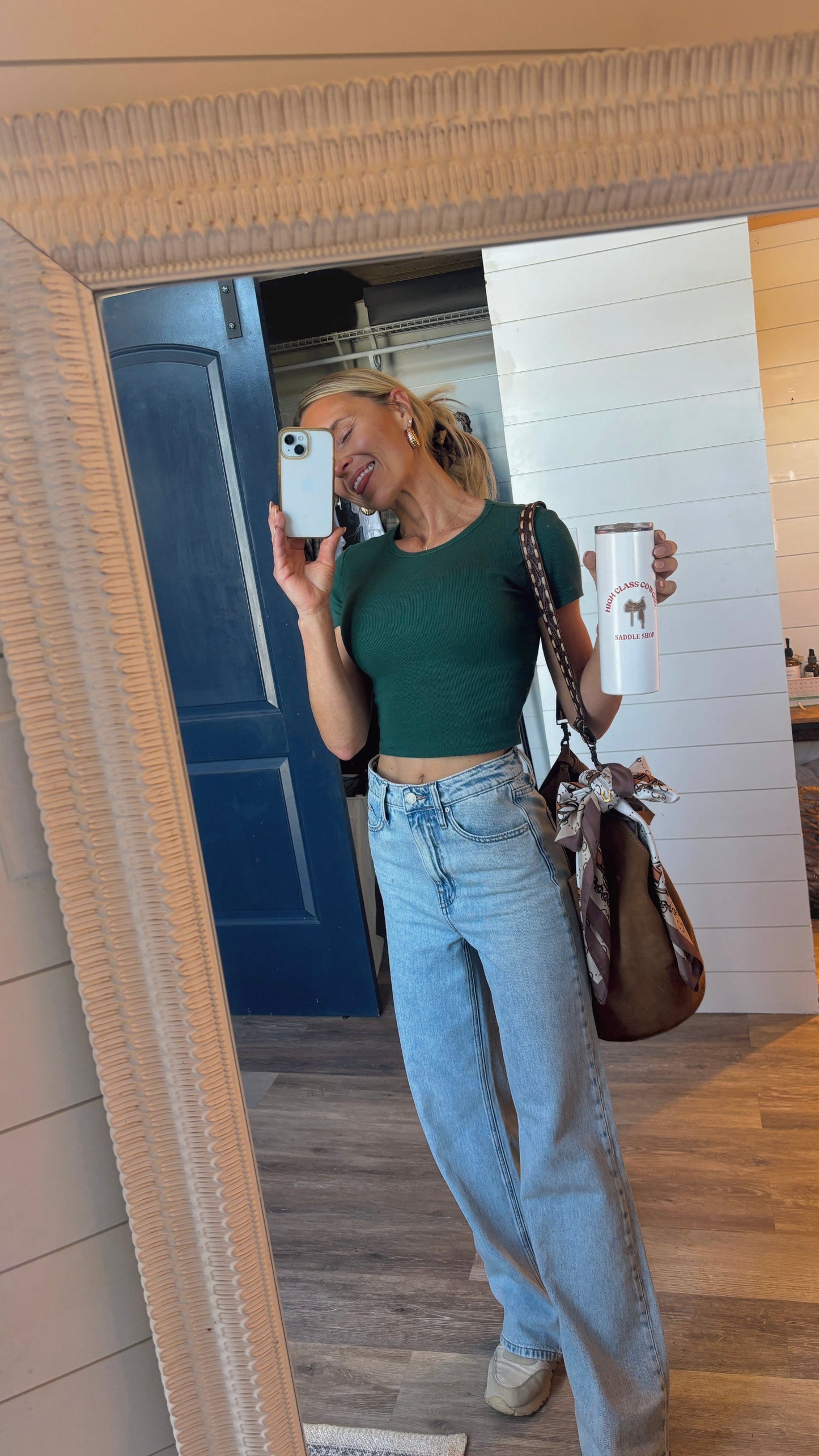 The Lily Top in Green