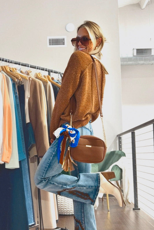 SALE The Sable Sweater in Camel