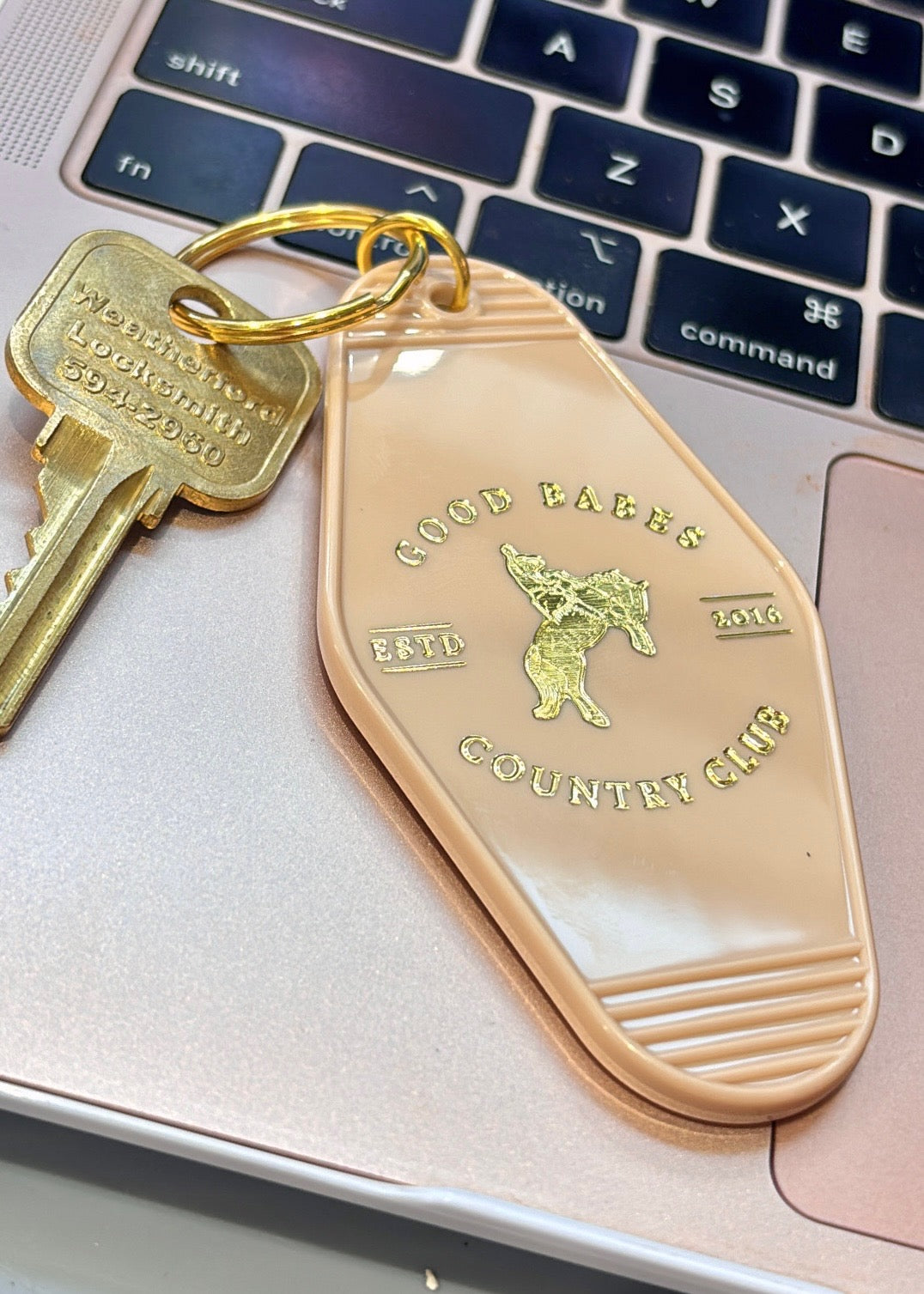 The Good Babes Country Club Keychain