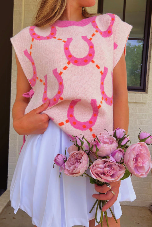The Annie Horseshoe Sweater Vest