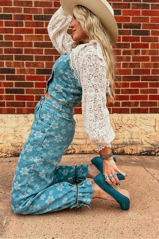 The Denim Block Heel