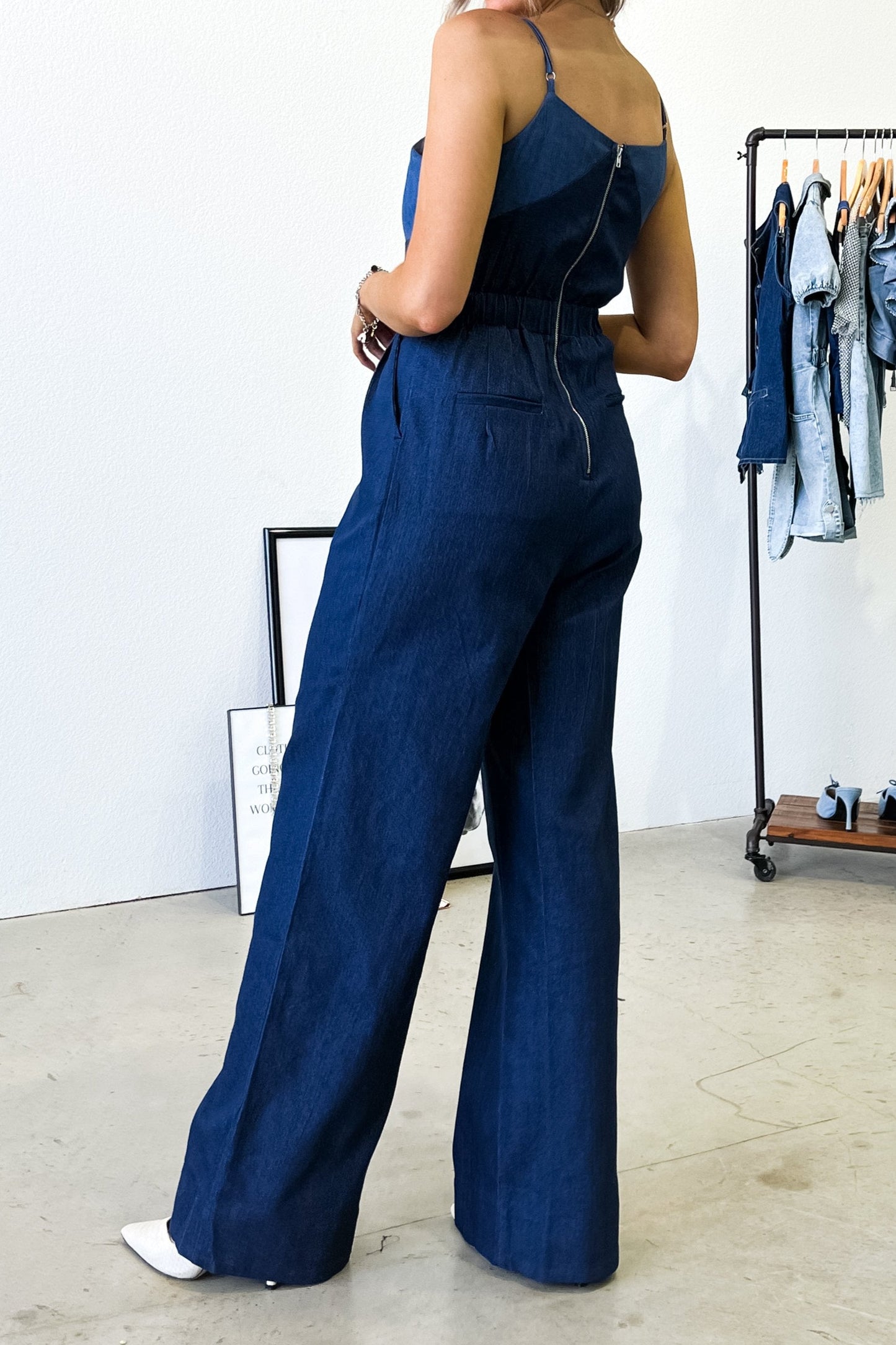 SALE The Margaret Denim Jumpsuit