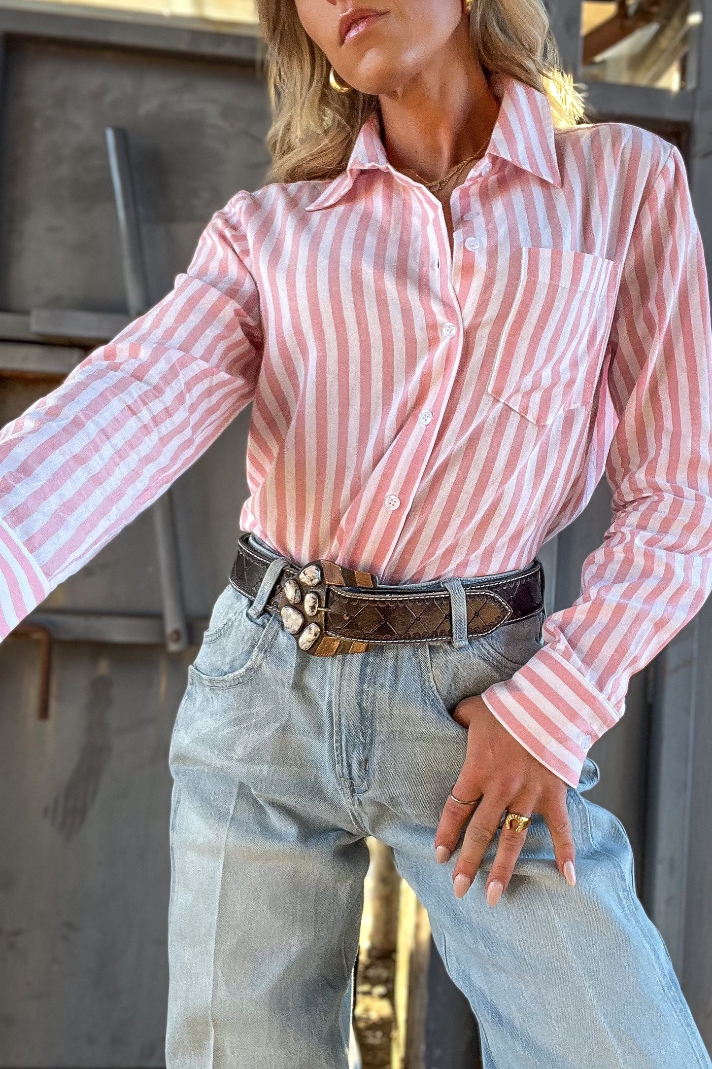 The BT Button Down in Pink