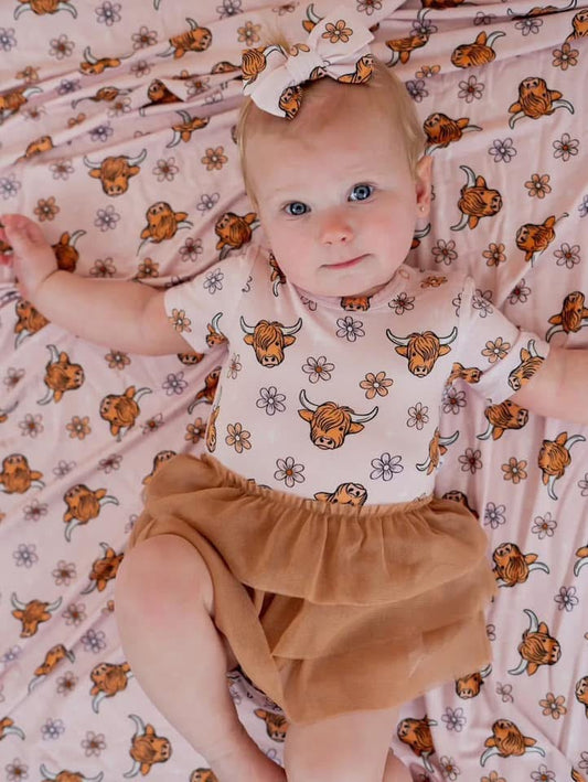 Highland Cow | Tutu Bodysuit