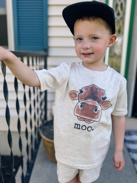 "Moo" Cow Set | Sleep & Play Short Set