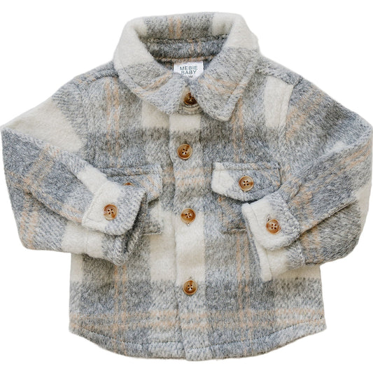 Grey Plaid Shacket