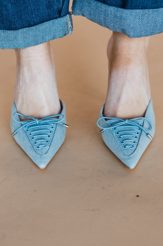The Rally Denim Mule