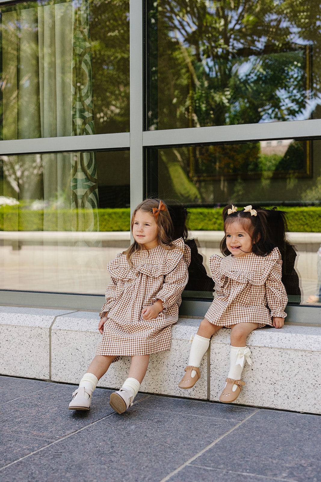 Gingham Ruffle Bloomer Set