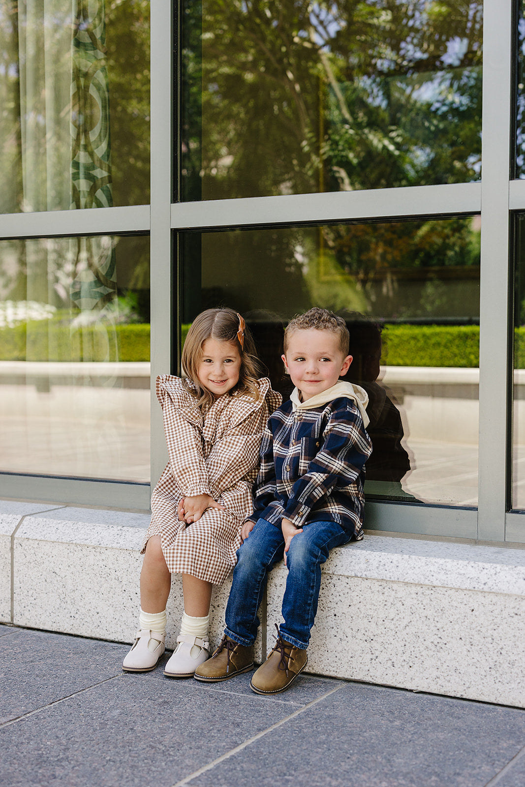Plaid Hooded Button Up Shirt
