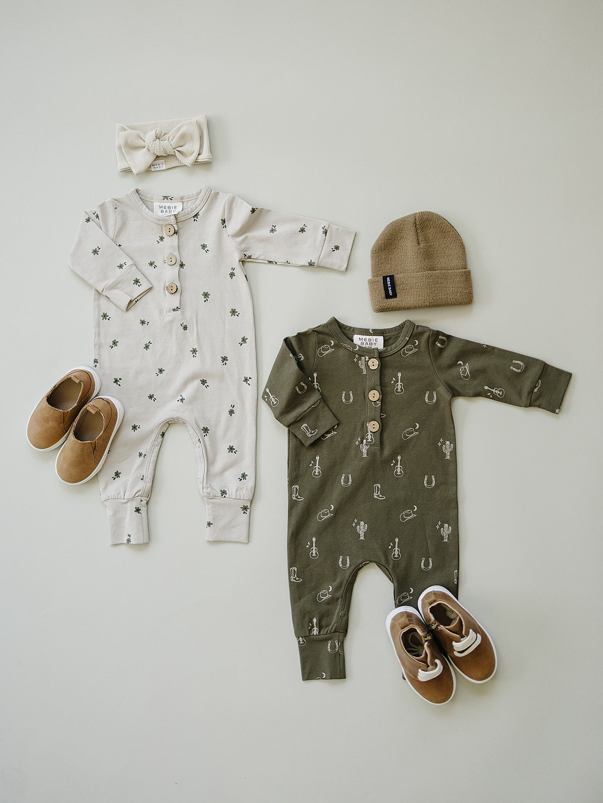 Floral Long Sleeve Button Romper