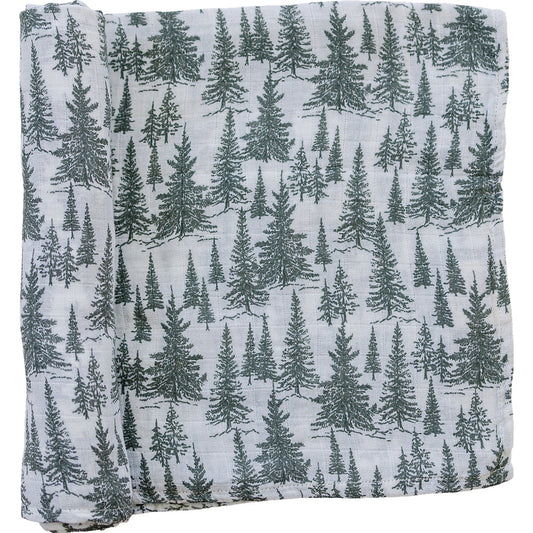 Forest Muslin Swaddle Blanket