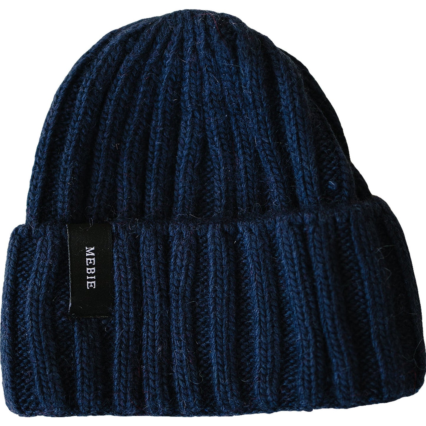Navy Chunky Knit Beanie