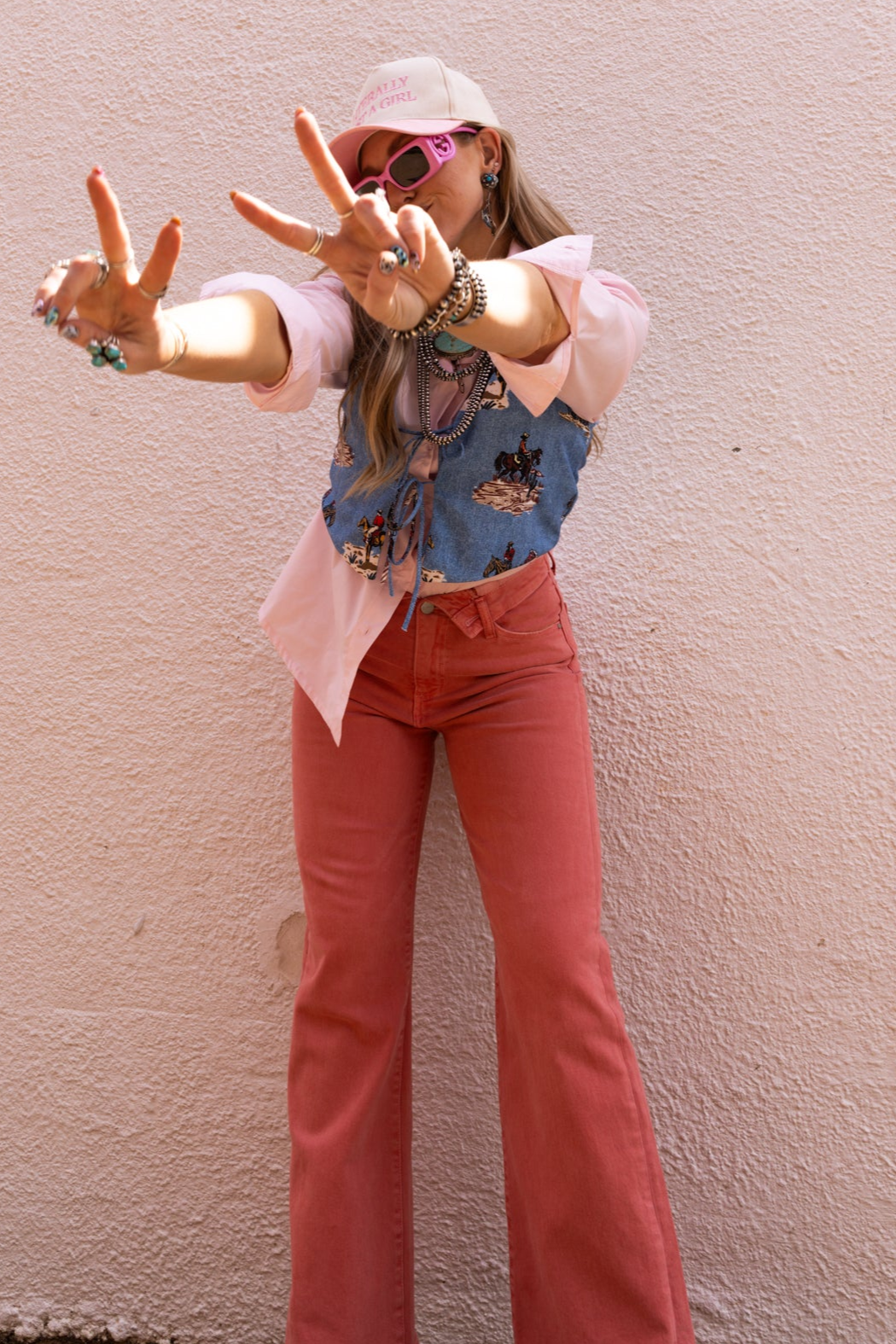 SALE The Everly Pant in Peach