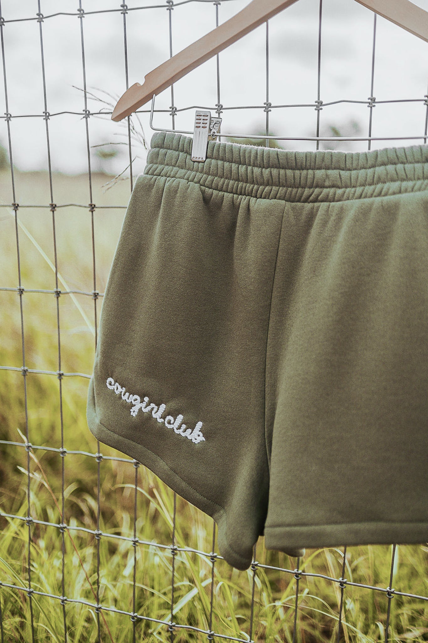 The Cowgirl Club Short in Light Olive