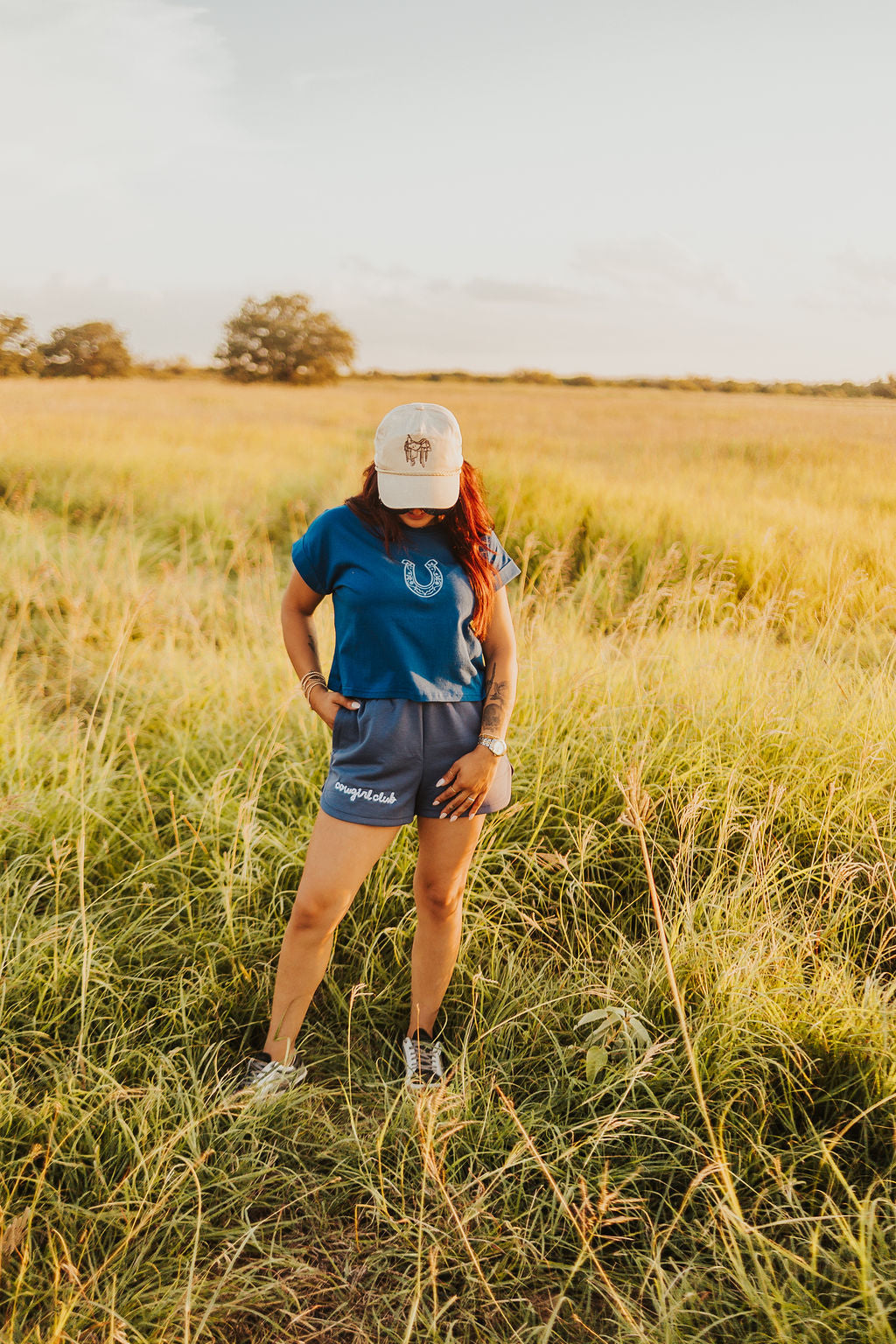 The Cowgirl Club 2.0 Shorts in Indigo