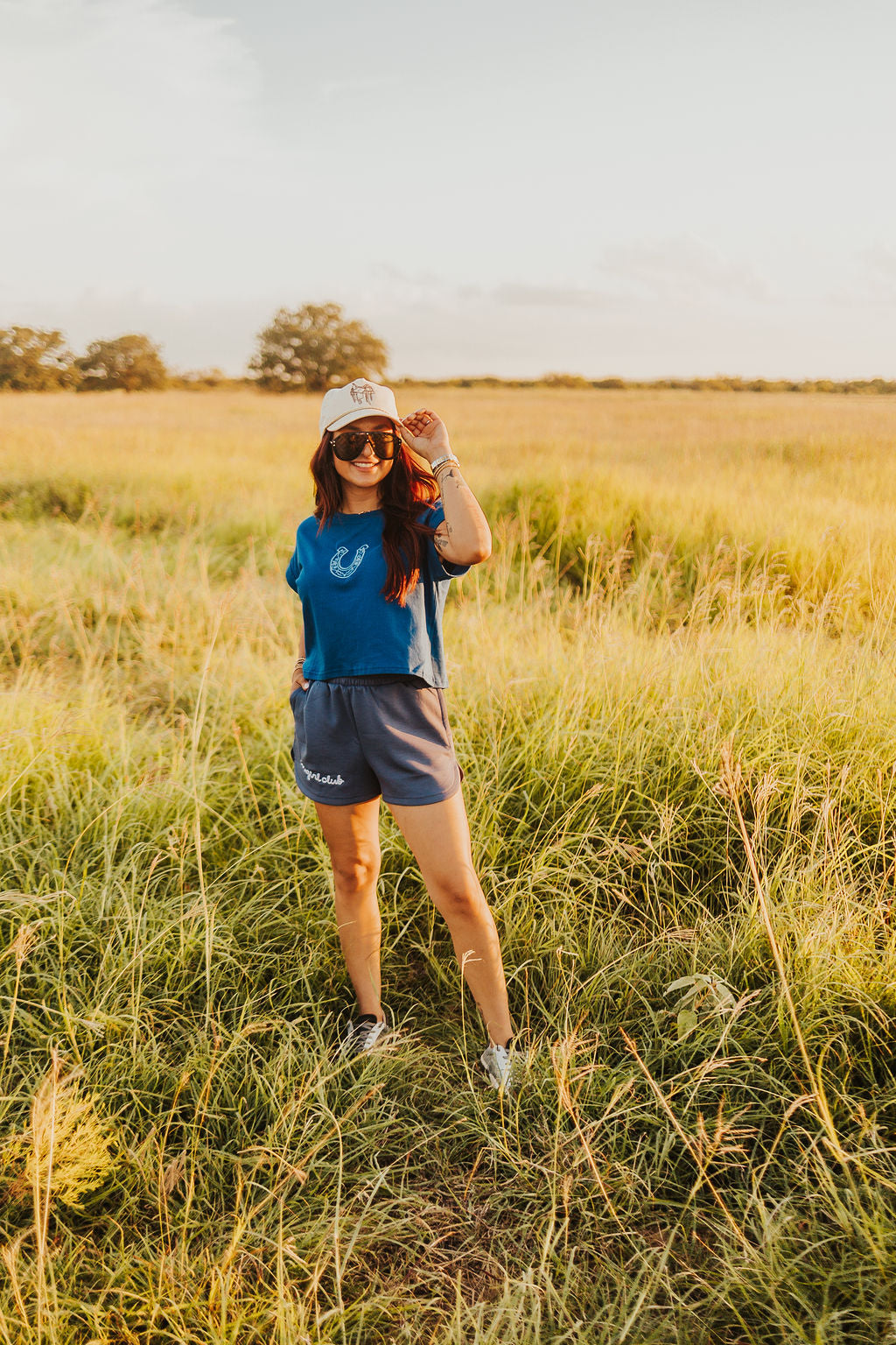 The Cowgirl Club 2.0 Shorts in Indigo
