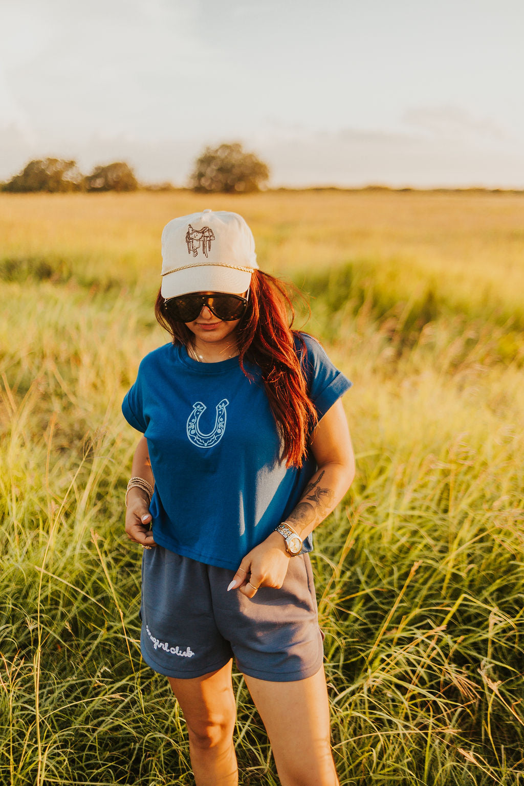 The Cowgirl Club 2.0 Shorts in Indigo