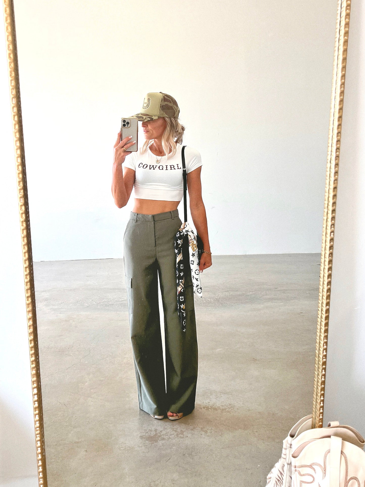 SALE The Cowgirl Mini Tee in Cream