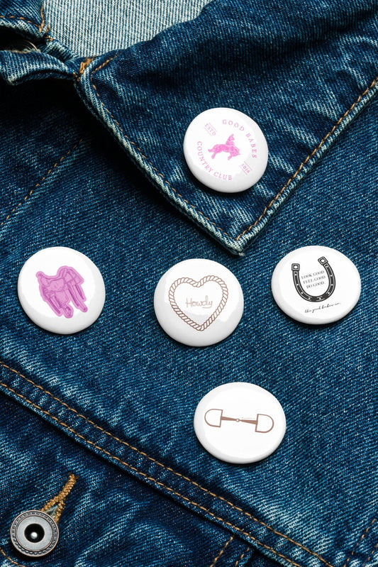 The GBCO High Class Cowgirl Pins