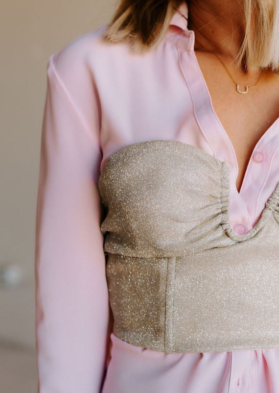 SALE The Cav Corset Sparkle Top