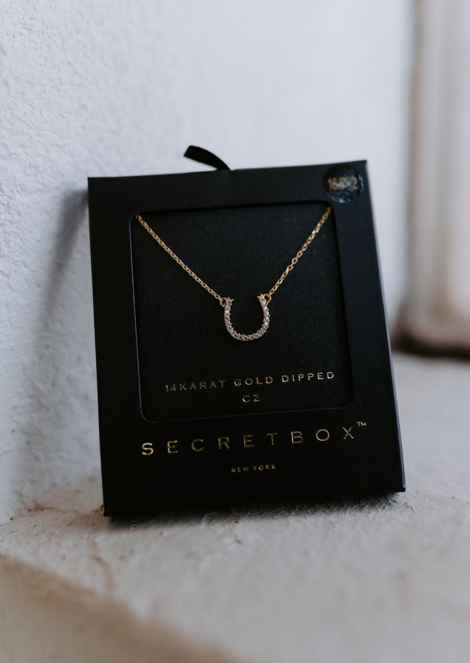 The Dainty Gold Horseshoe Necklace