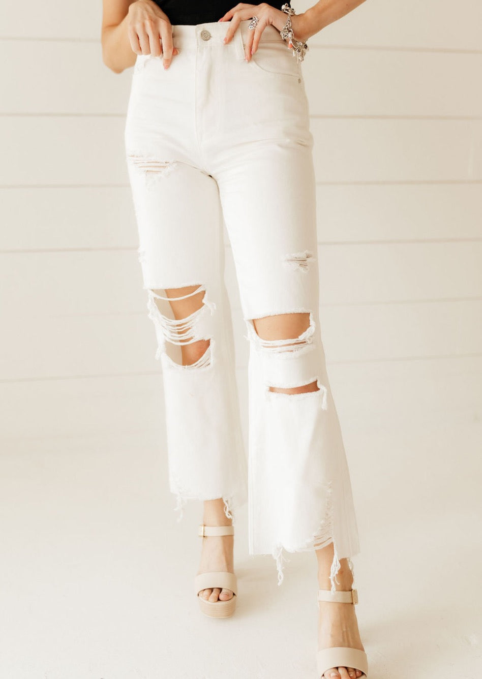 SALE The Sheridan Jean In White