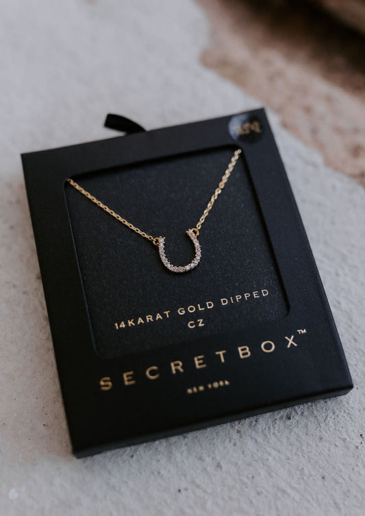 The Dainty Gold Horseshoe Necklace