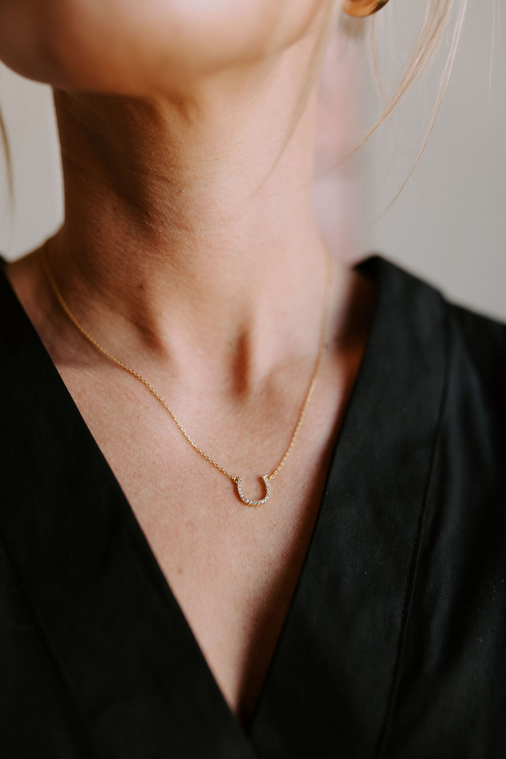 The Dainty Gold Horseshoe Necklace