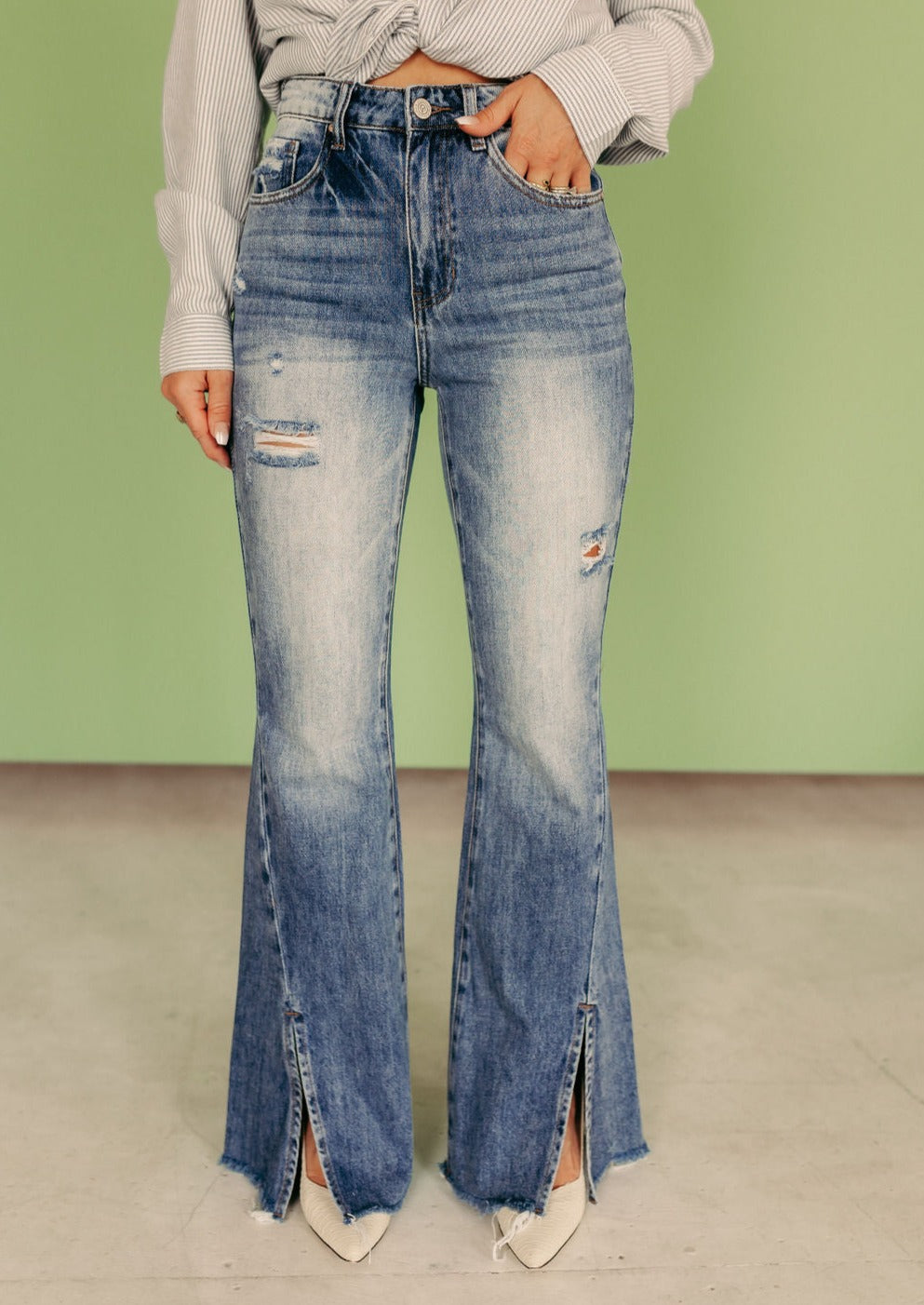 SALE The Everly Split Flare Jean