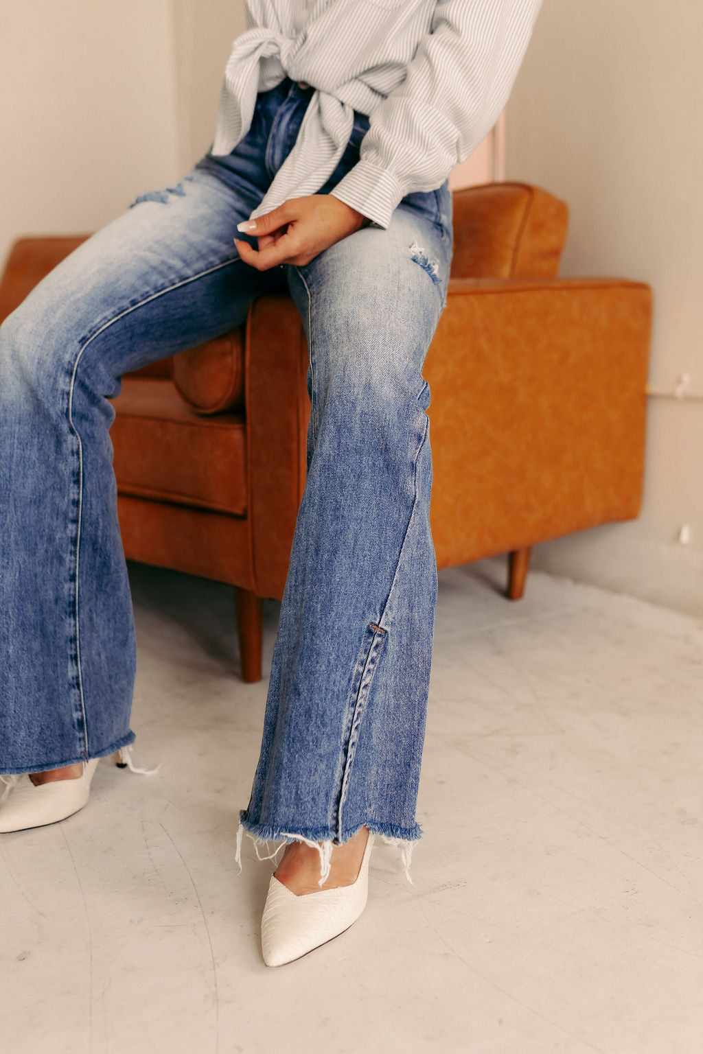 SALE The Everly Split Flare Jean